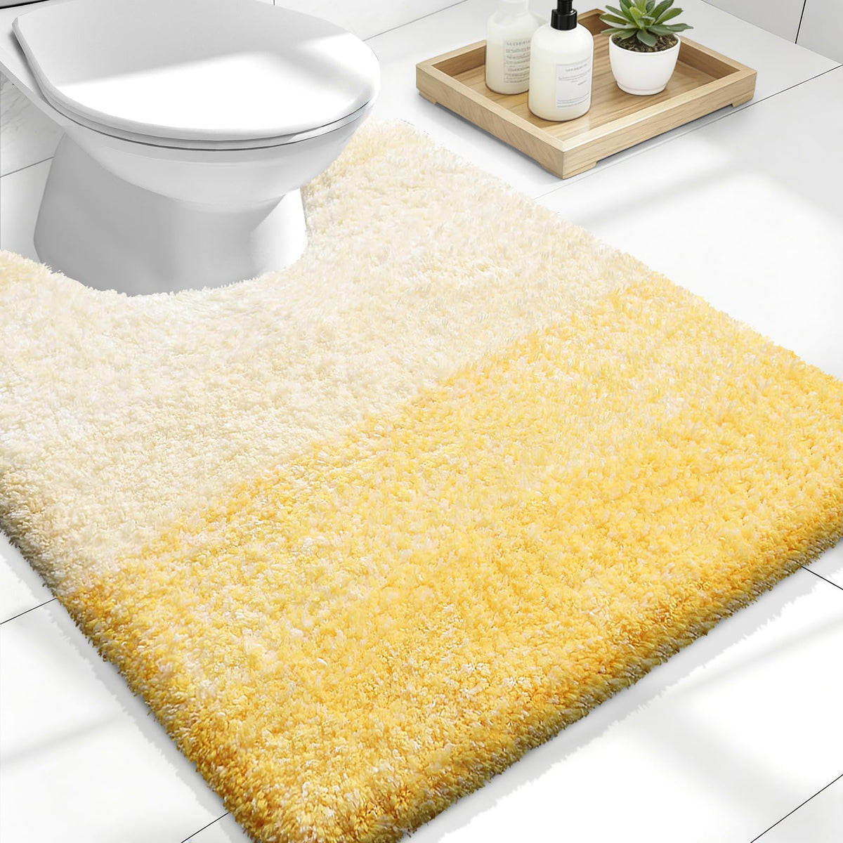 OLANLY Extra-Soft Absorbent Microfiber Bathroom Rug Mat