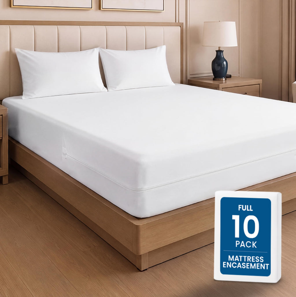 Utopia Bedding Zippered Mattress Encasement, 100% Waterproof Bed Bug and Dust Mite Proof Mattress Protector, Absorbent Six-Sided Mattress Cover