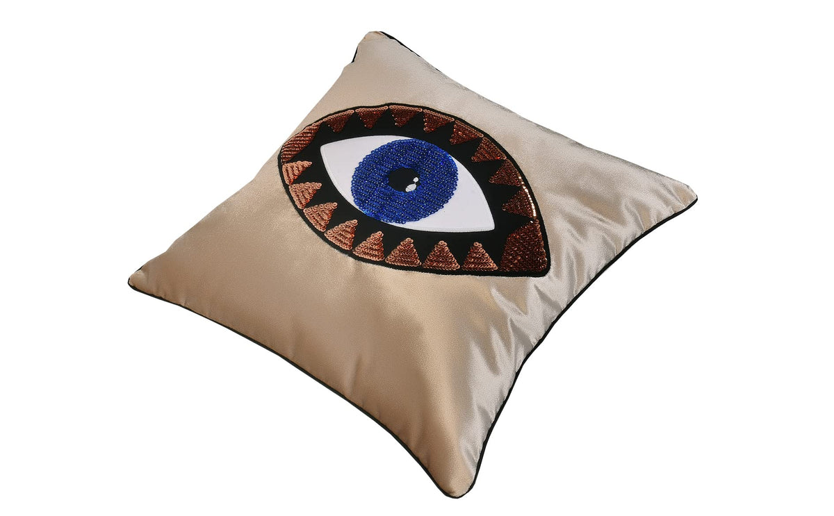 GELIVING Midnight Blue Evil Eye Velvet Throw Pillow Set