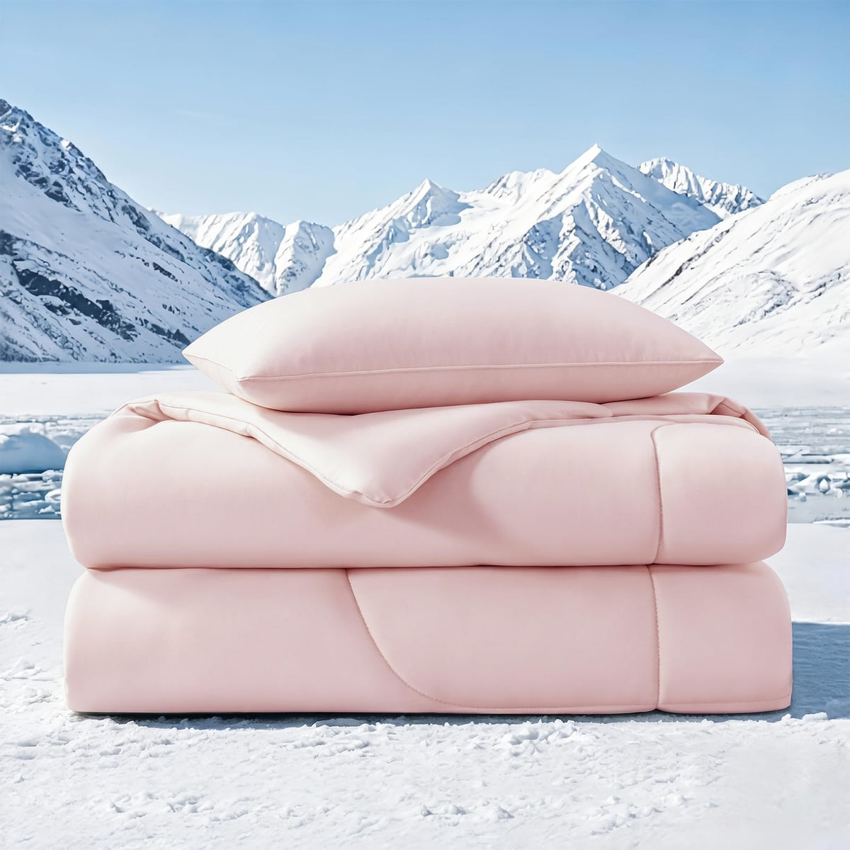 Quataly 3-Piece Seersucker Comforter Set with Pillowcases