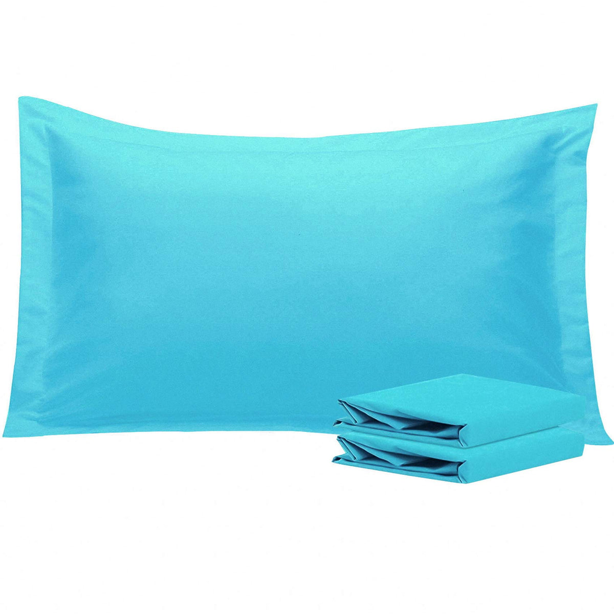 NTBAY Brushed Microfiber Pillow Shams, Soft and Cozy, Wrinkle, Fade, Stain Resistant 2 Pack Pillow Cases