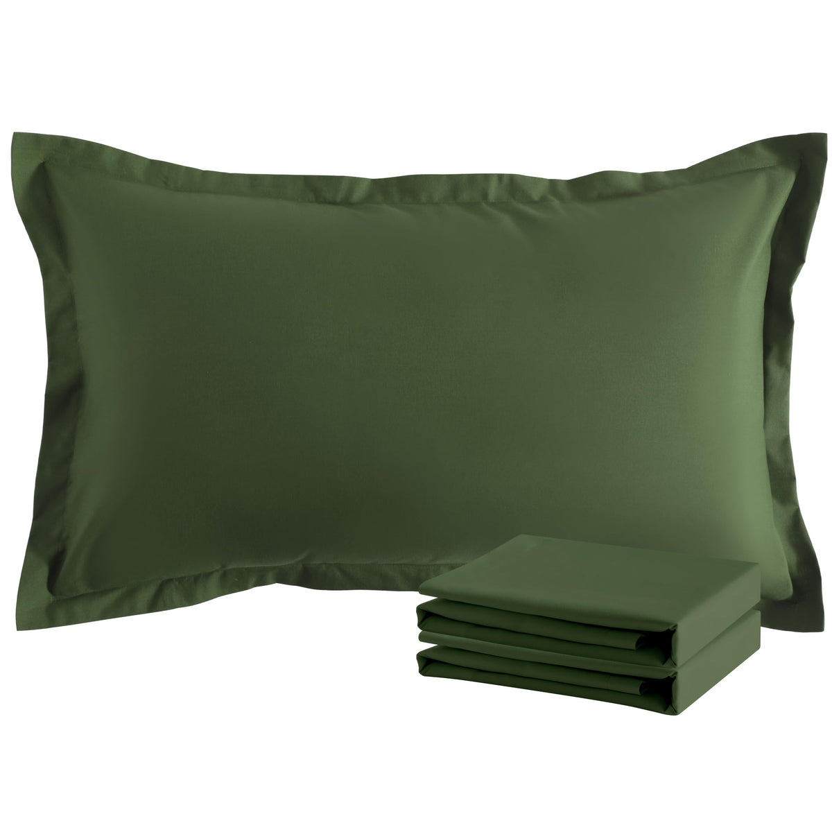 NTBAY Brushed Microfiber Pillow Shams, Soft and Cozy, Wrinkle, Fade, Stain Resistant 2 Pack Pillow Cases