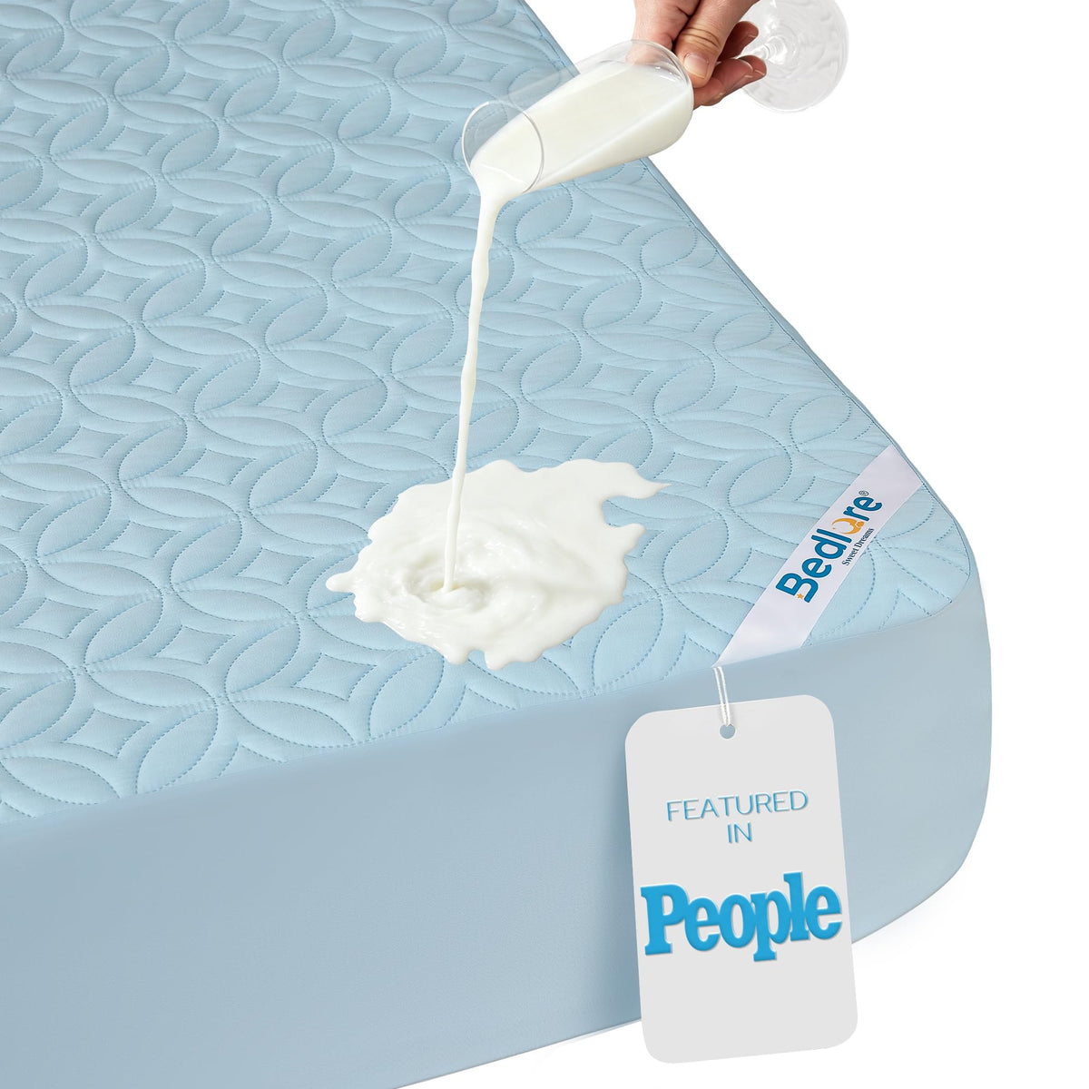 BEDLORE Waterproof Breathable Mattress Protector Cover