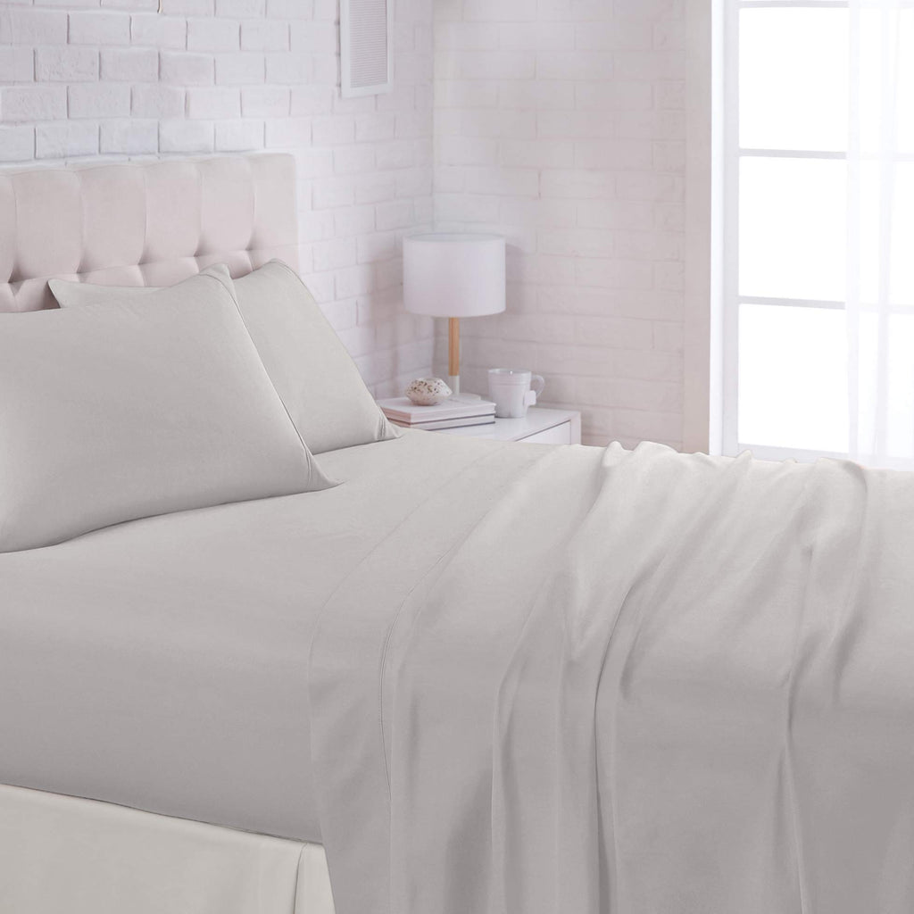 Amazon Basics Lightweight Super Soft Easy Care Microfiber 4-Piece Bed Sheet Set with 14-Inch Deep Pocket