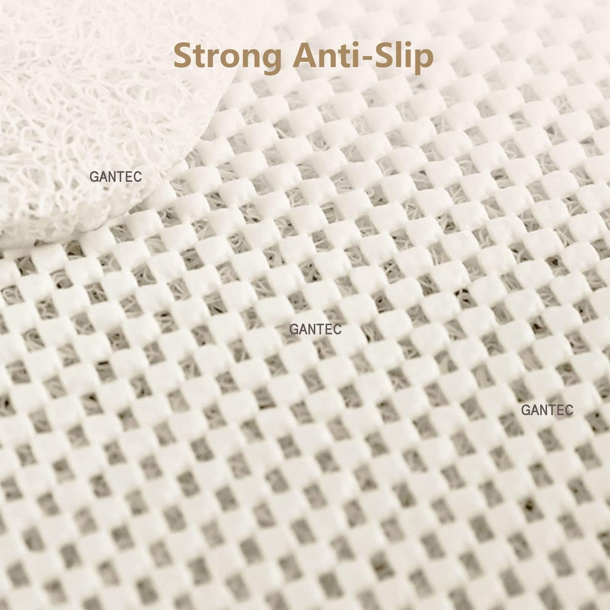 Triangular Shower Mat for Corner Shower, Comfortable Curved Shower Mat, Non-Slip PVC Bath Mat, Bathroom Rug with Drainage Holes(B,80x80cm(32x32inch))