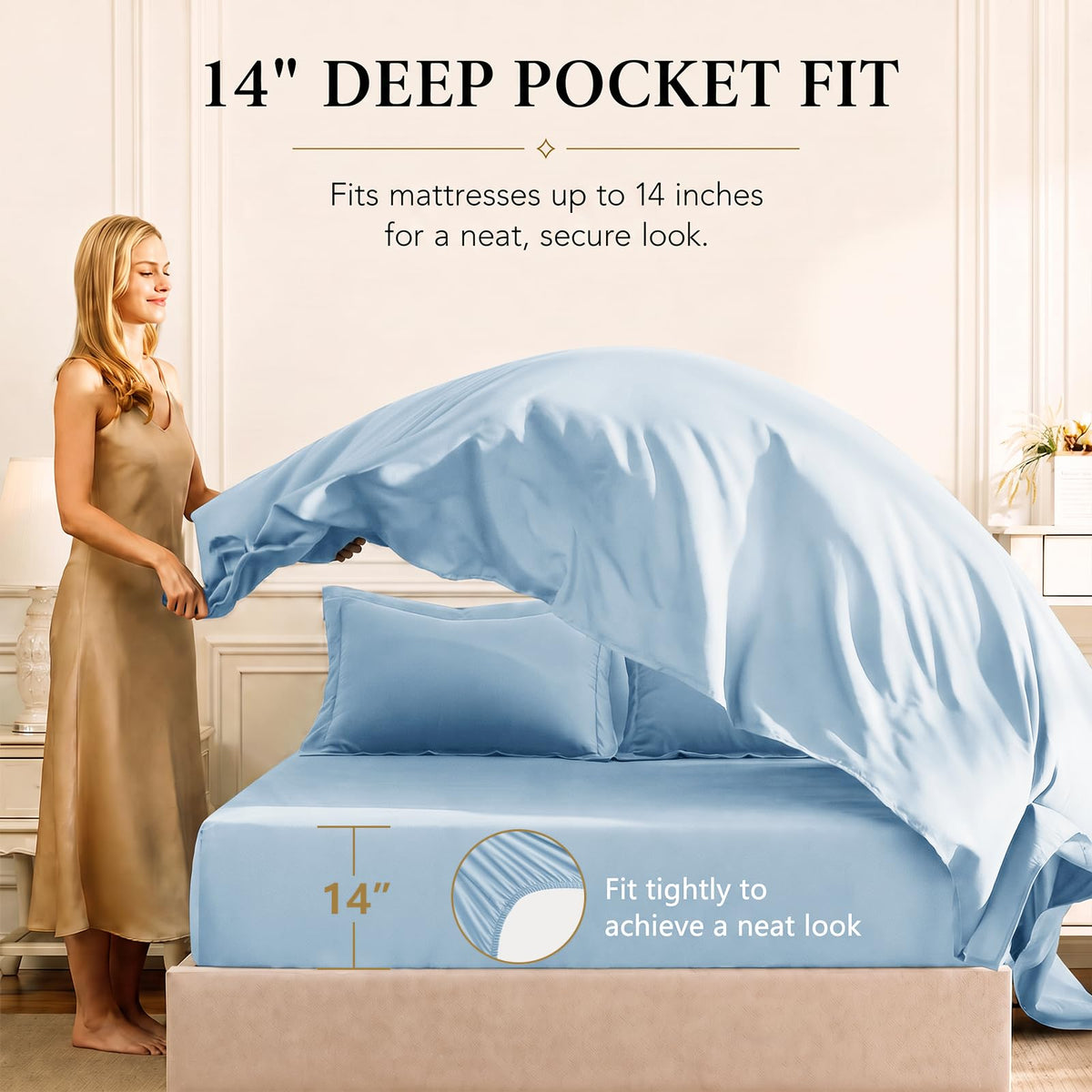 CozyLux Comforter Set, Down Alternative Bedding Set with Sheets, 5/7 Pieces