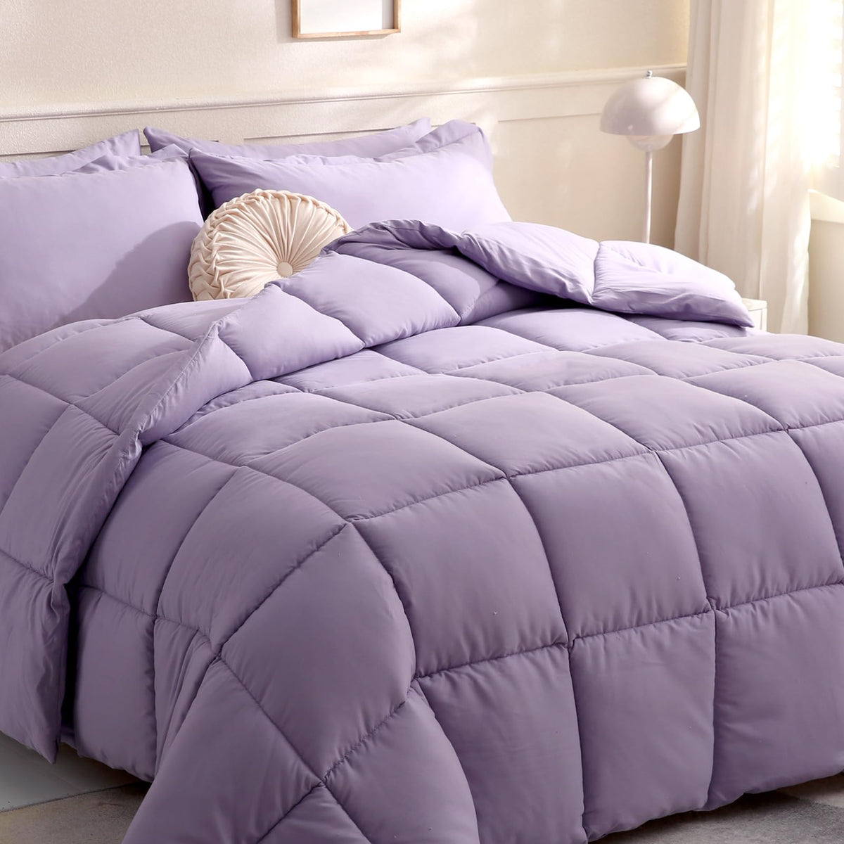 DOWNCOOL Comforters Size, White Duvet Insert, Lightweight Quilt