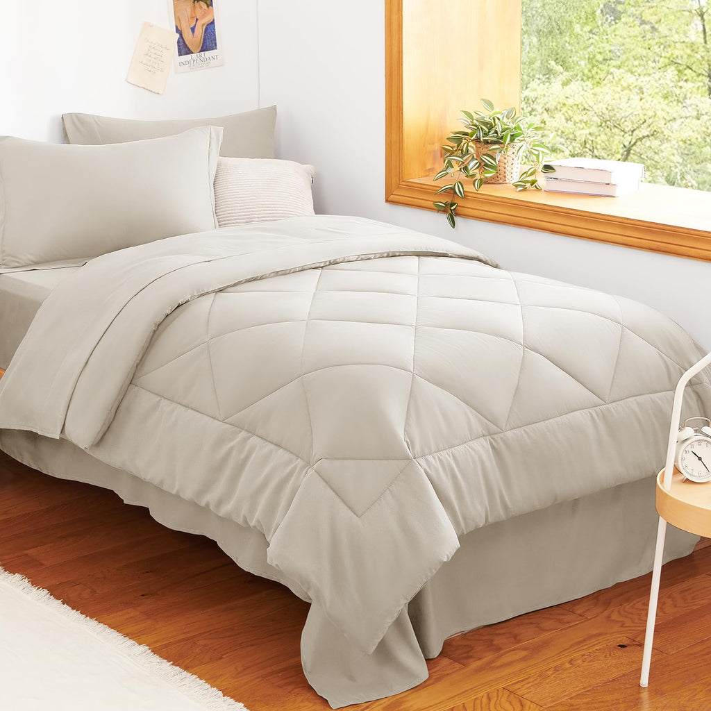 CozyLux Comforter Set, Down Alternative Bedding Set with Sheets, 5/7 Pieces