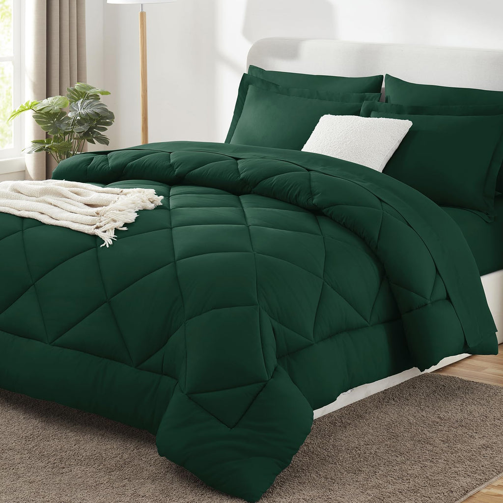 CozyLux Comforter Set, Down Alternative Bedding Set with Sheets, 5/7 Pieces