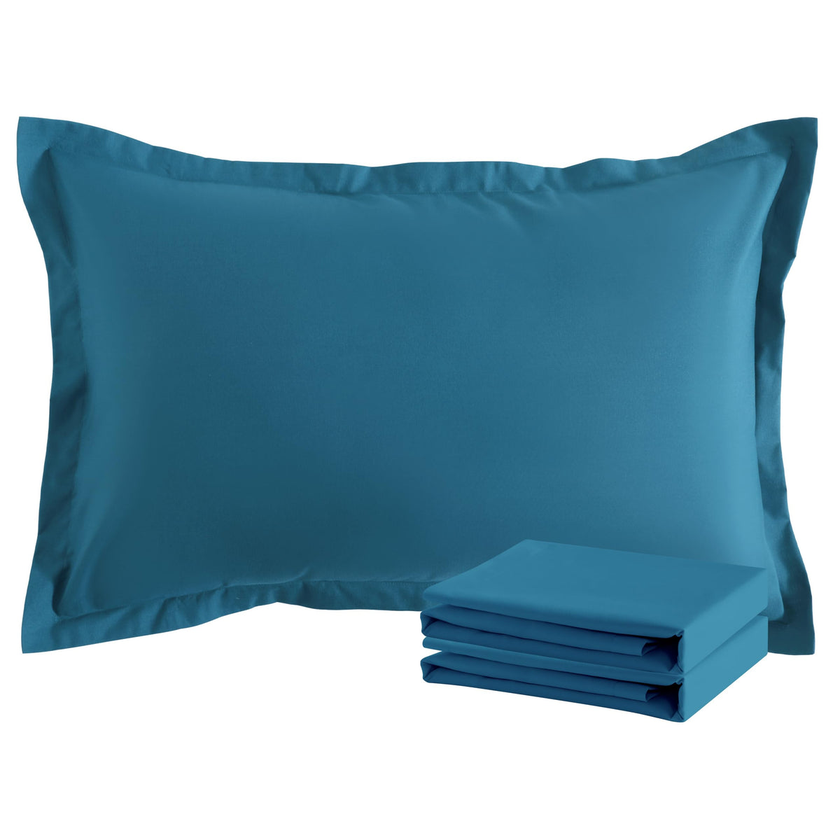 NTBAY Brushed Microfiber Pillow Shams, Soft and Cozy, Wrinkle, Fade, Stain Resistant 2 Pack Pillow Cases