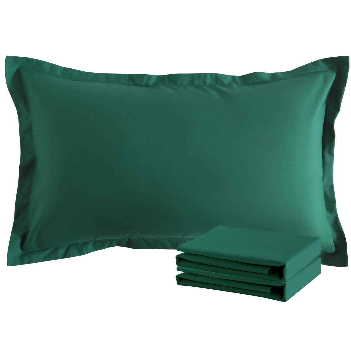 NTBAY Brushed Microfiber Pillow Shams, Soft and Cozy, Wrinkle, Fade, Stain Resistant 2 Pack Pillow Cases
