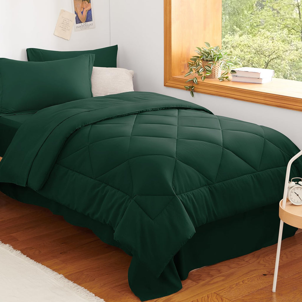 CozyLux Comforter Set, Down Alternative Bedding Set with Sheets, 5/7 Pieces