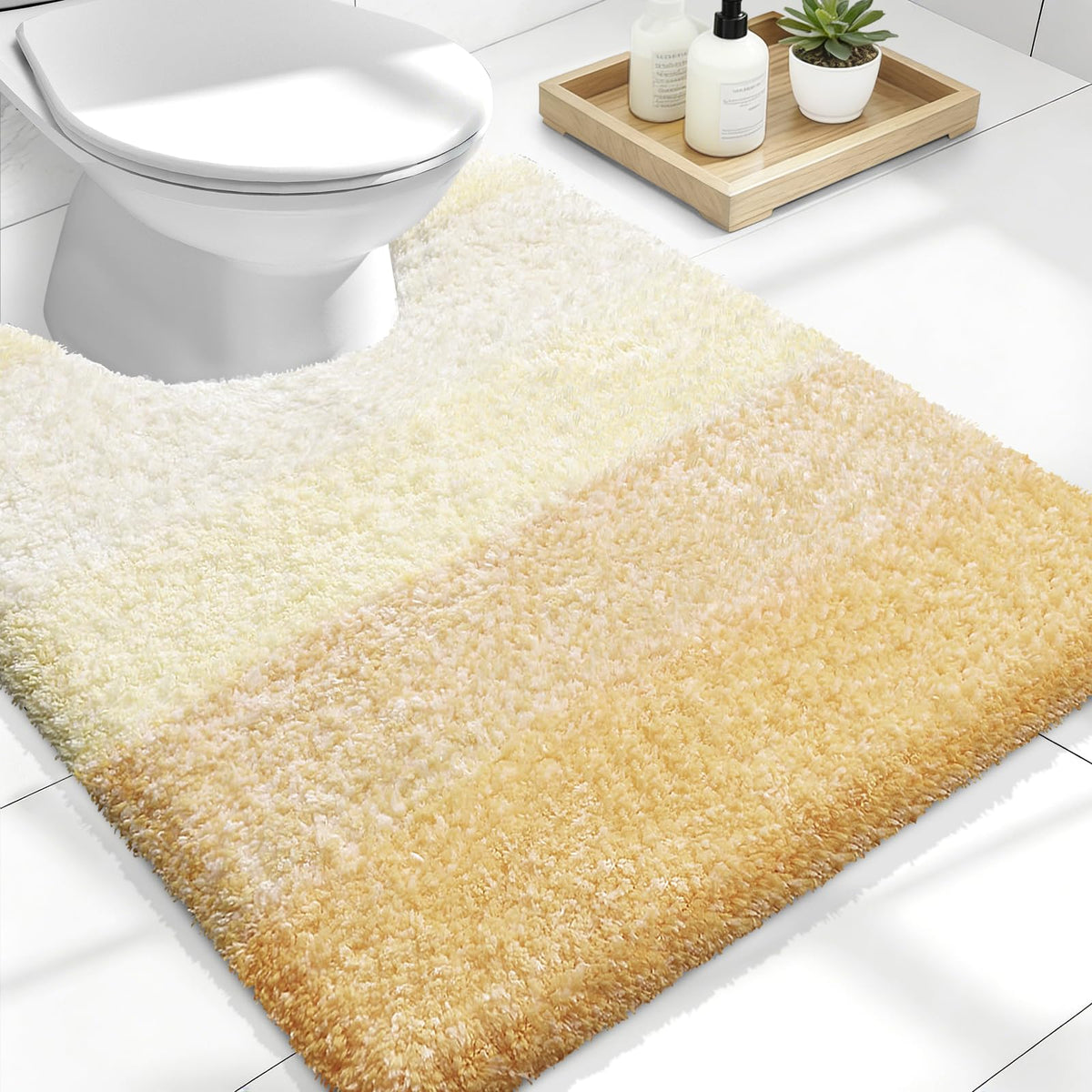 OLANLY Extra-Soft Absorbent Microfiber Bathroom Rug Mat