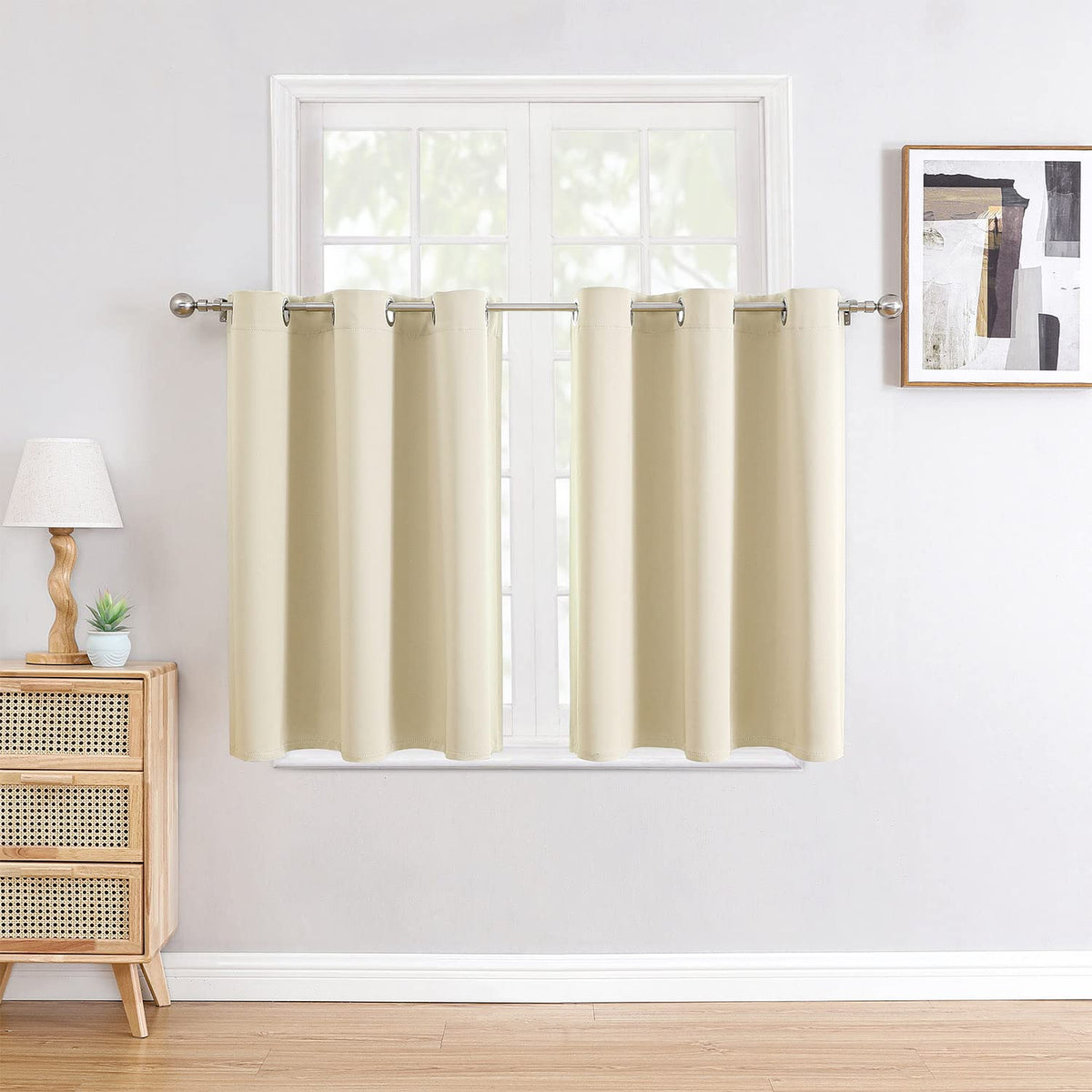 ChrisDowa 2-Panel Thermal Insulated Blackout Curtains