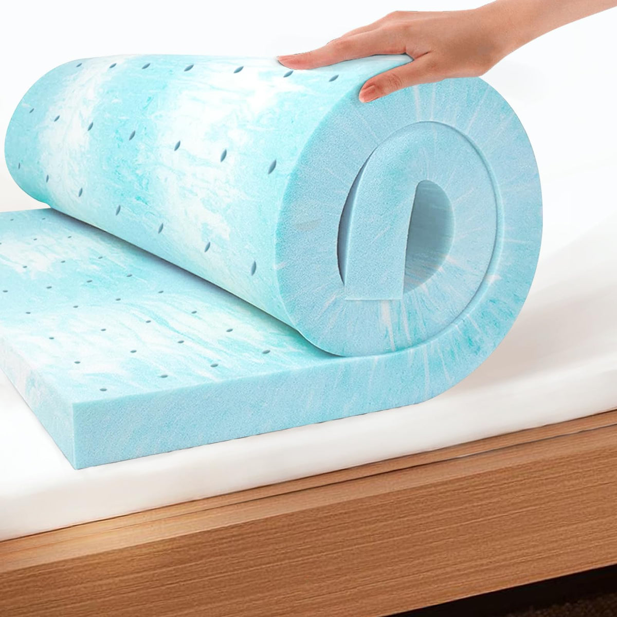 EGO Topper Cal King Memory Foam Mattress Topper