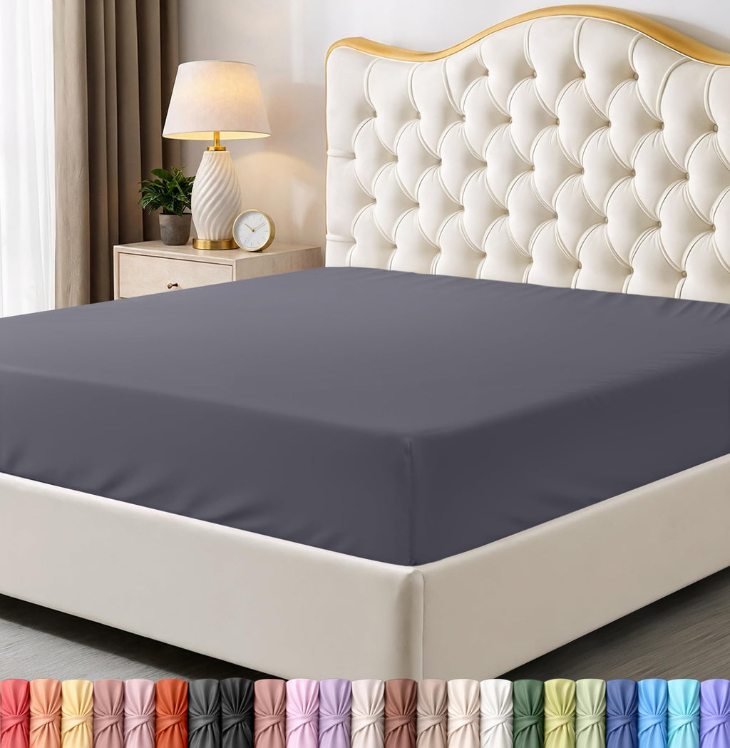 Fitted Sheet, Ultra Soft Fits Up to 16 Inch Deep Pocket