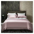 YUSIWOAL Satin Sheets King Size Bed Set Egyptian Cotton Sheet Bed Set Extra-Long Staple Cool Breathable Ultra Comfort Double Hem-Stitched Flat Fitted and 2 Pillow Cases Bed Four Pieces Set