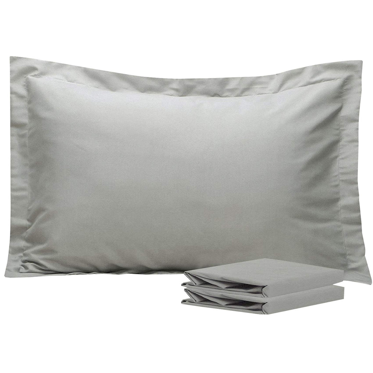 NTBAY Brushed Microfiber Pillow Shams, Soft and Cozy, Wrinkle, Fade, Stain Resistant 2 Pack Pillow Cases