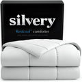 Silvery® Silver-Infused Cooling Comforter – Award-Winning Self-Cooling Blanket for Hot Sleepers with Self-Cleaning Silvery Technology™ for Sweat-Free & Cool Sleep