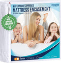 Utopia Bedding Zippered Mattress Encasement, 100% Waterproof Bed Bug and Dust Mite Proof Mattress Protector, Absorbent Six-Sided Mattress Cover