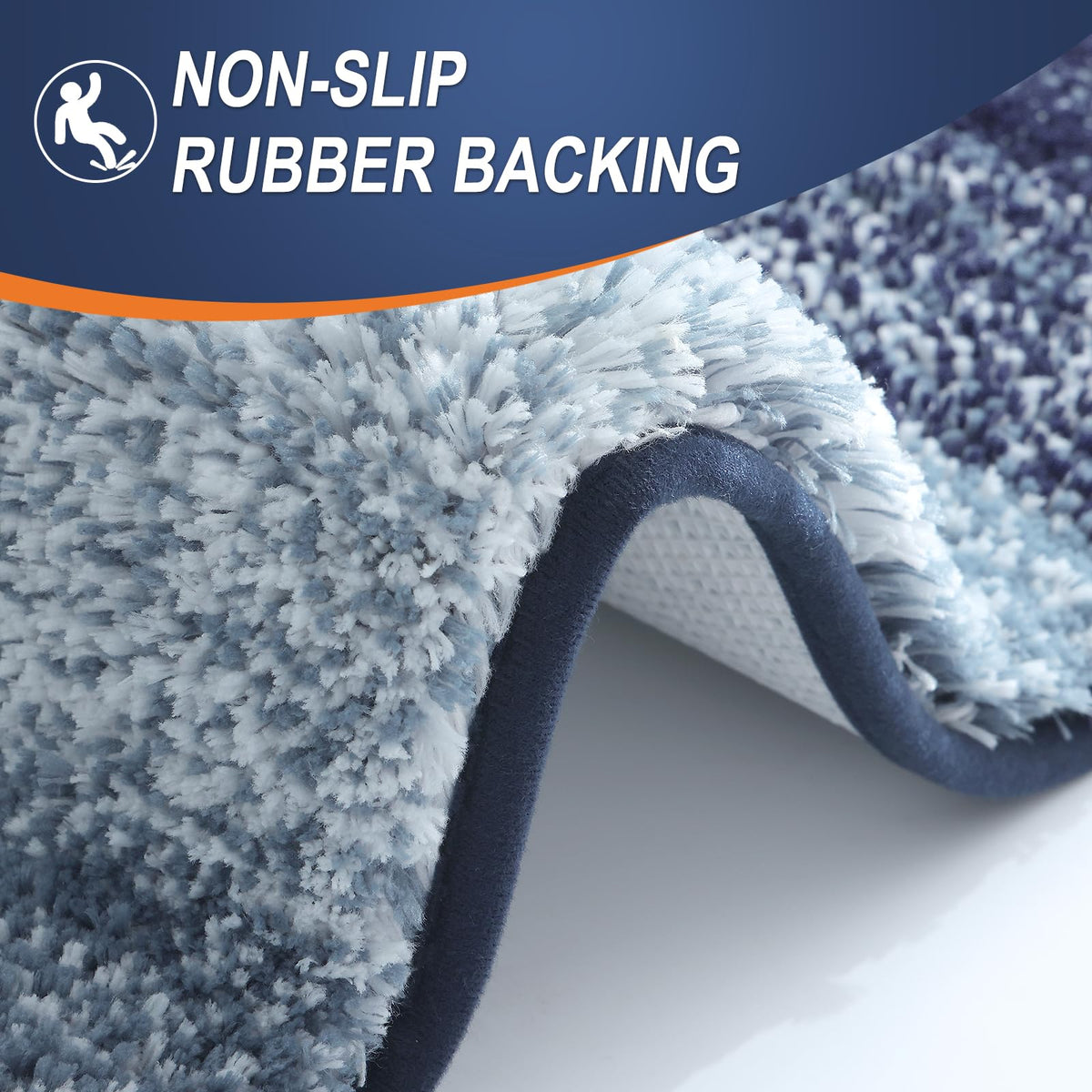 OLANLY Bathroom Rugs Mat, Extra Soft Absorbent Microfiber Bath Rugs