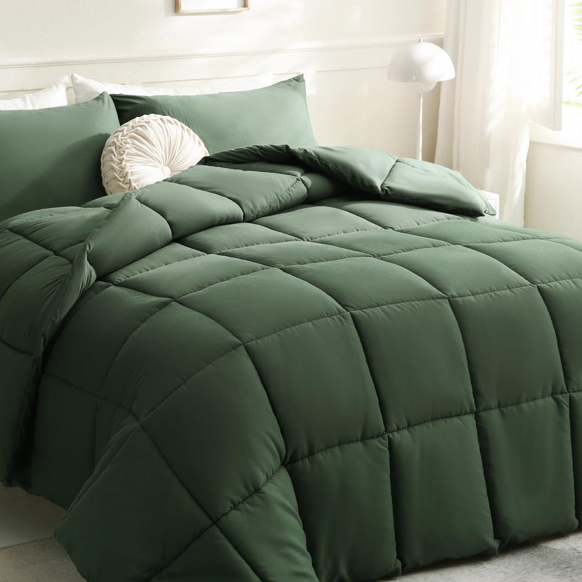 DOWNCOOL Comforters Size, White Duvet Insert, Lightweight Quilt
