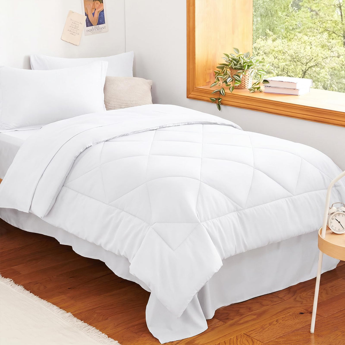 CozyLux Comforter Set, Down Alternative Bedding Set with Sheets, 5/7 Pieces