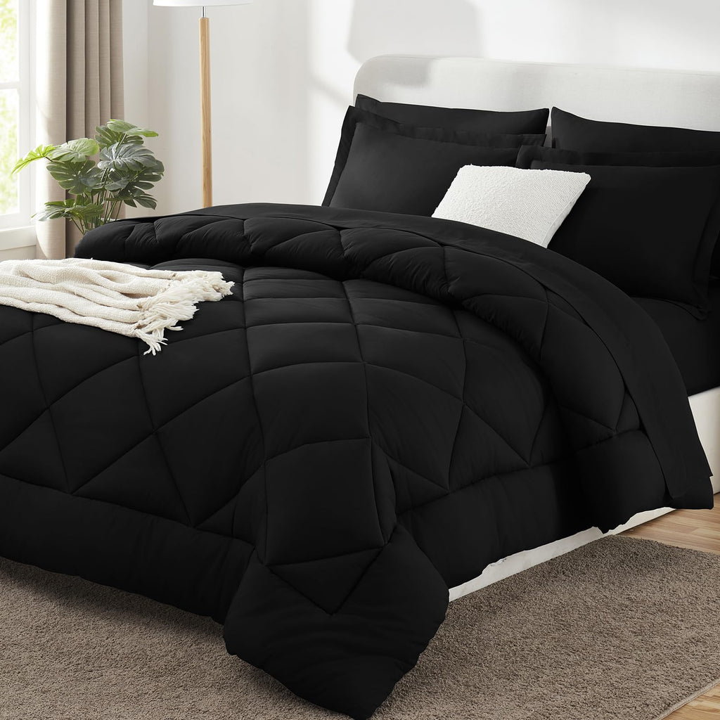 CozyLux Comforter Set, Down Alternative Bedding Set with Sheets, 5/7 Pieces
