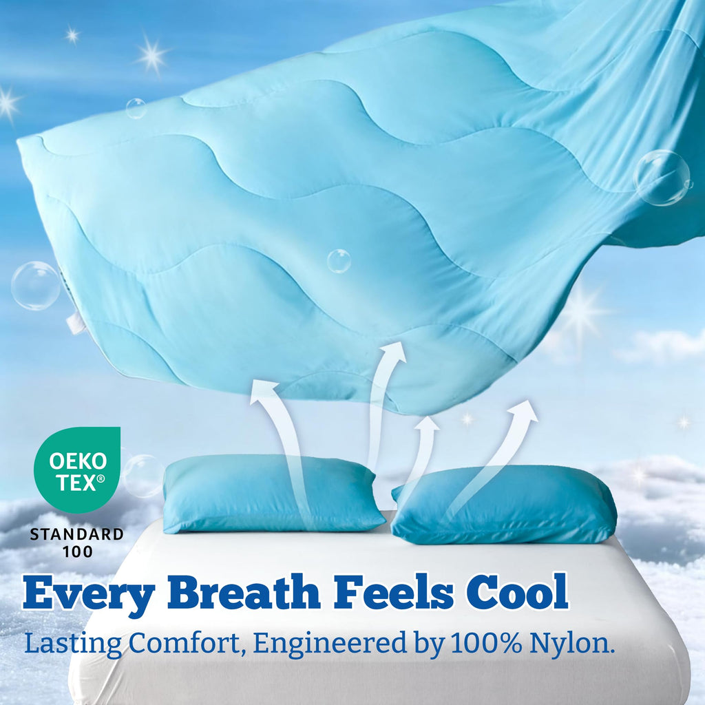 DOWNCOOL Lightweight Cooling Comforter for Hot Sleepers