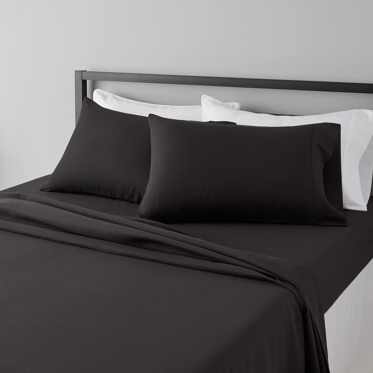 Amazon Basics Lightweight Super Soft Easy Care Microfiber 4-Piece Bed Sheet Set with 14-Inch Deep Pocket