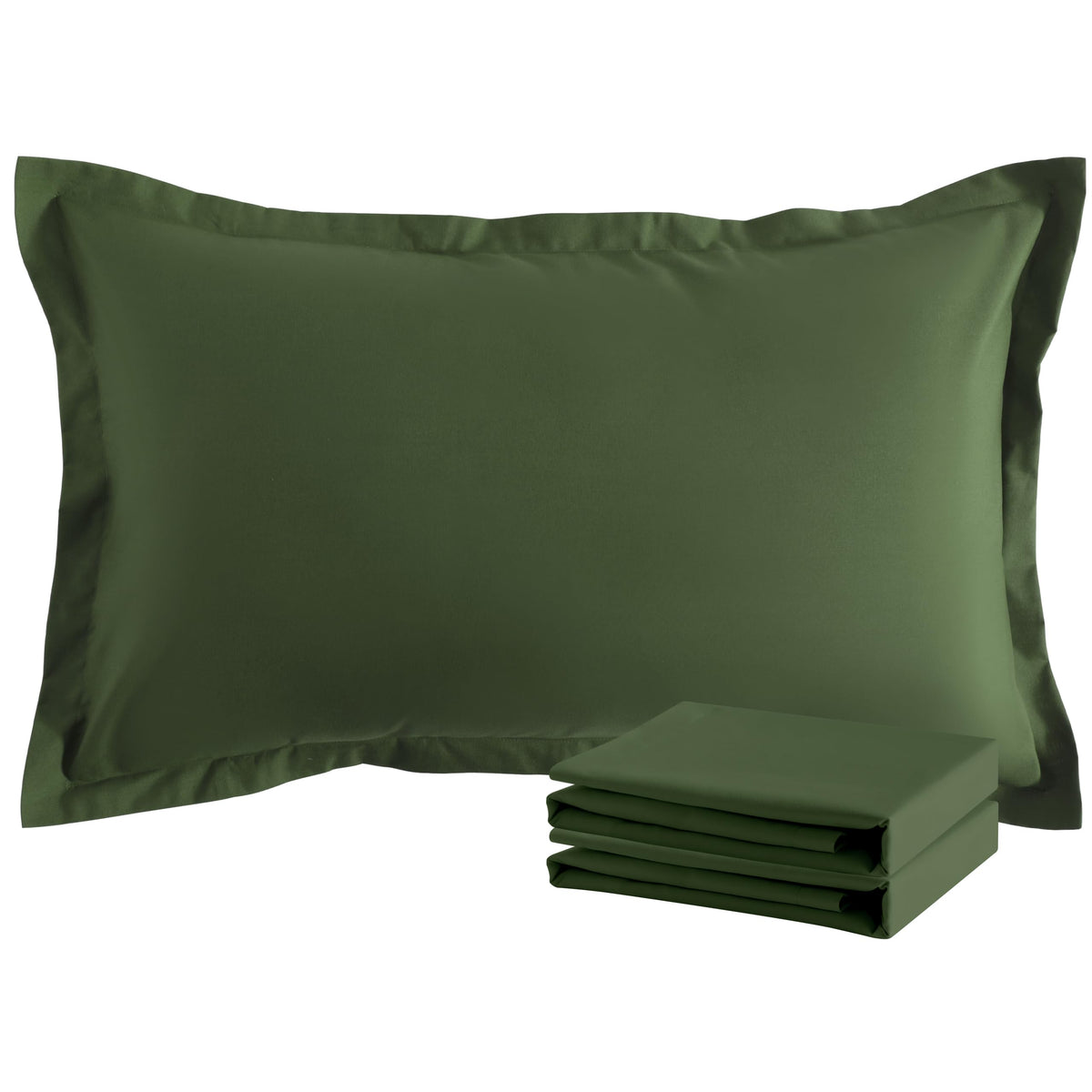 NTBAY Brushed Microfiber Pillow Shams, Soft and Cozy, Wrinkle, Fade, Stain Resistant 2 Pack Pillow Cases