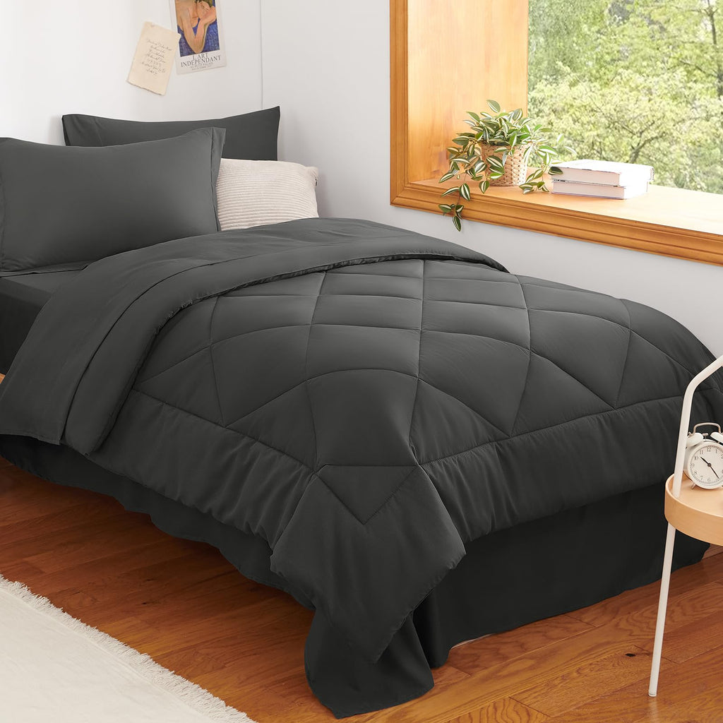 CozyLux Comforter Set, Down Alternative Bedding Set with Sheets, 5/7 Pieces
