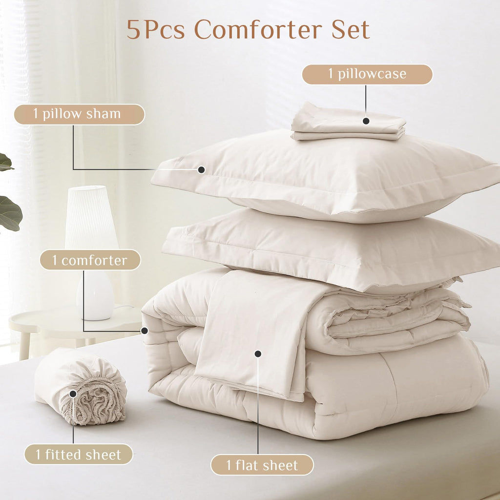 JollyVogue Complete Bed-in-a-Bag Comforter Set