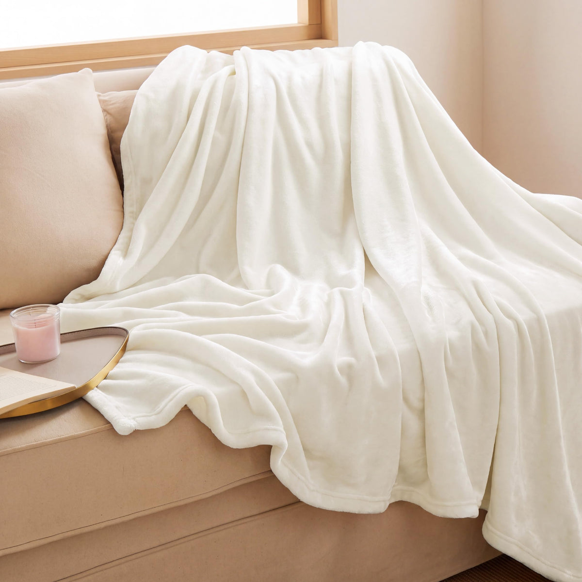 Bedsure Fleece Throw Blanket for Couch - Lightweight Plush Fuzzy Cozy Soft Blankets and Throws for Sofa
