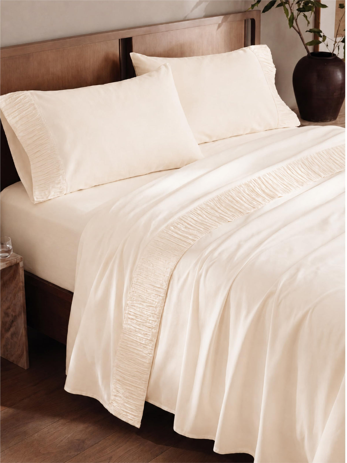 Bedsure Sheet Set - Soft Sheets - Breathable & Cooling - Hotel Luxury - Easy Care Polyester Microfiber Bedding