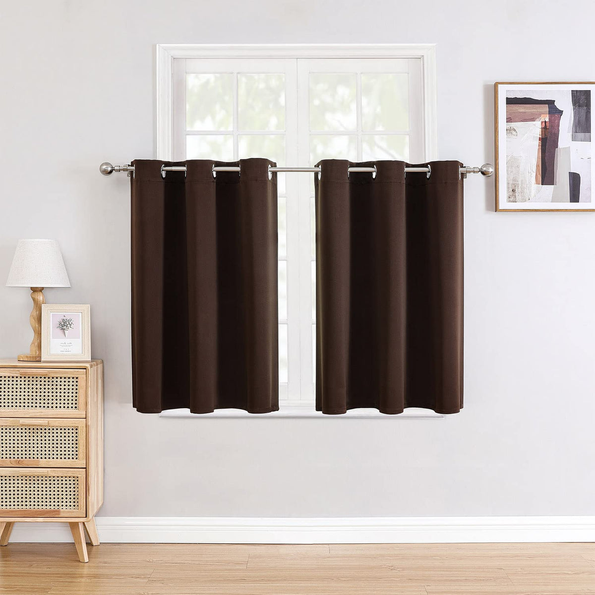 ChrisDowa 2-Panel Thermal Insulated Blackout Curtains