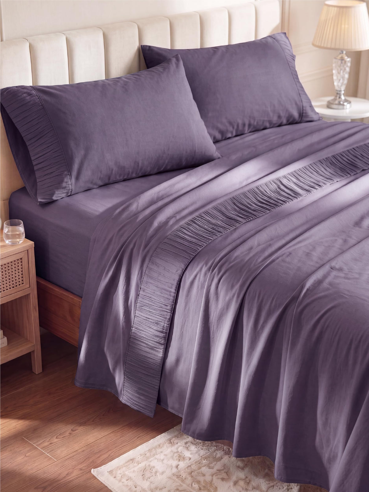 Bedsure Sheet Set - Soft Sheets - Breathable & Cooling - Hotel Luxury - Easy Care Polyester Microfiber Bedding