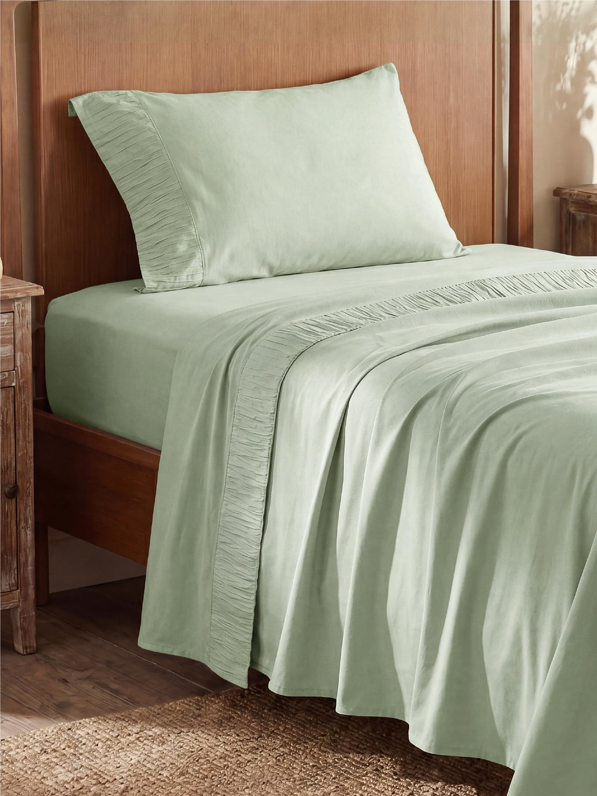 Bedsure Sheet Set - Soft Sheets - Breathable & Cooling - Hotel Luxury - Easy Care Polyester Microfiber Bedding