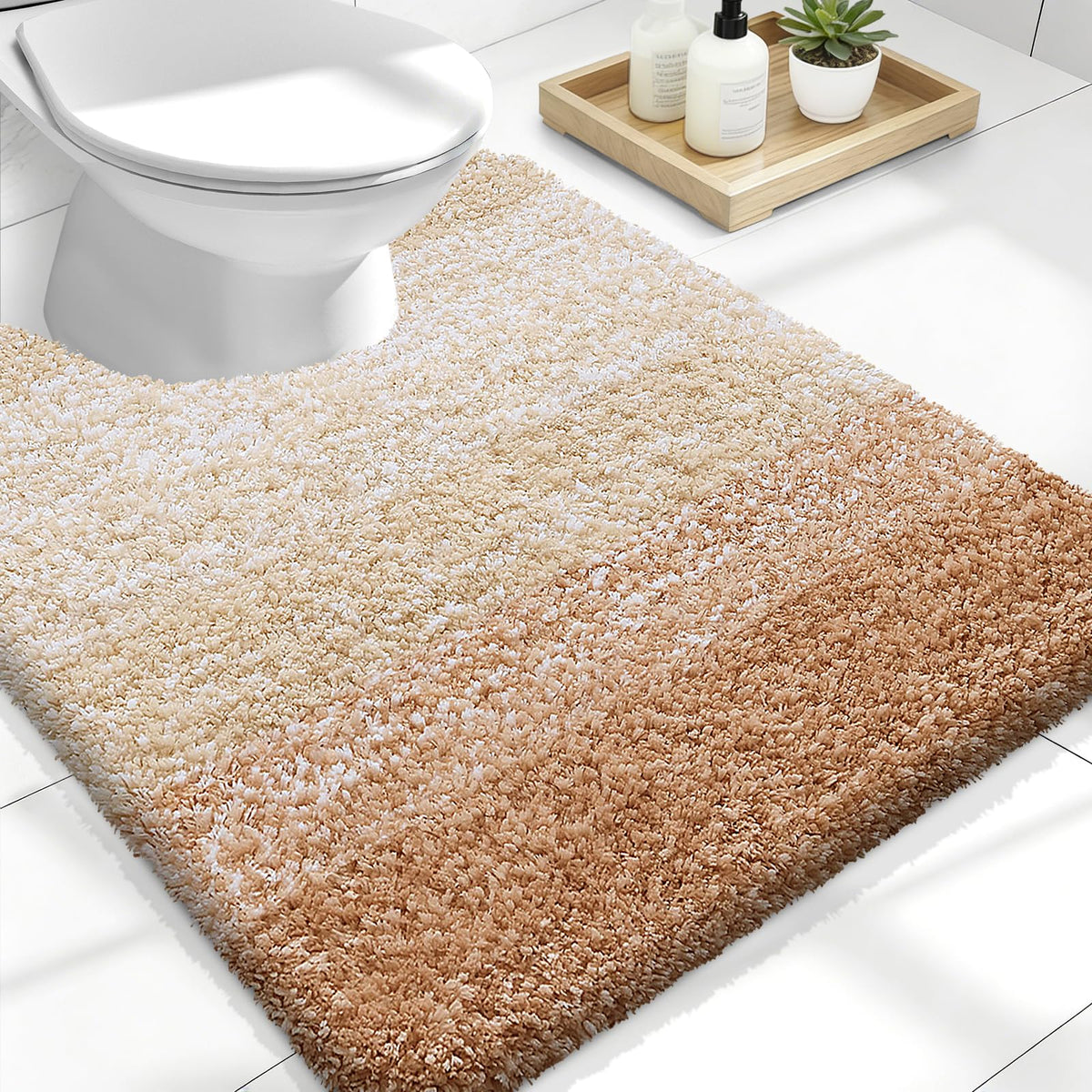 OLANLY Extra-Soft Absorbent Microfiber Bathroom Rug Mat