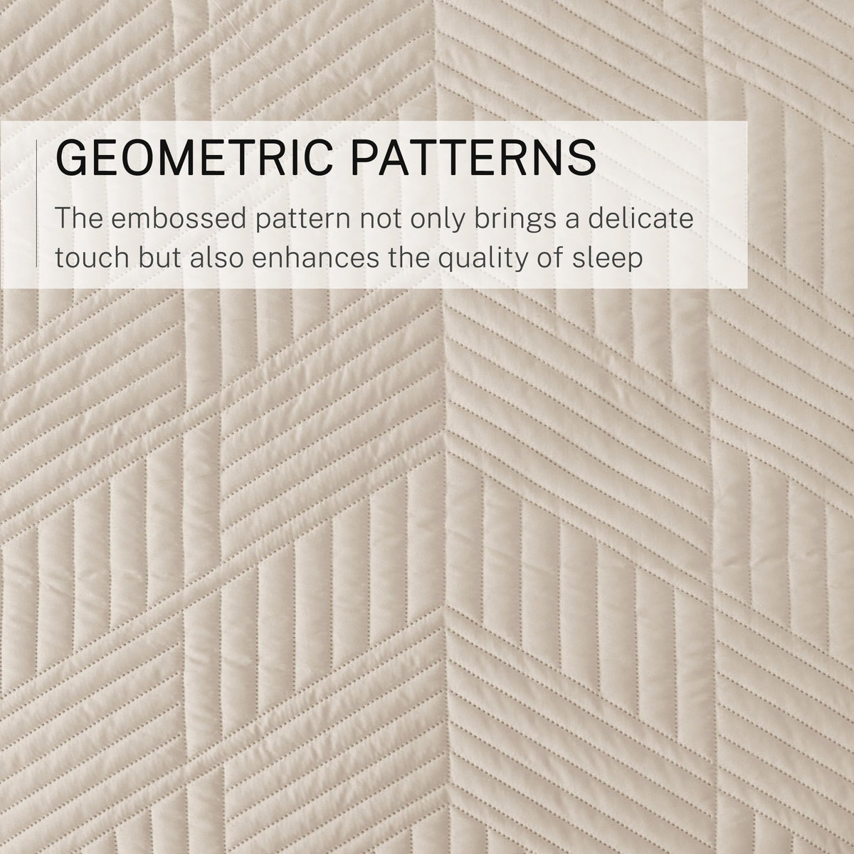 Exclusivo Mezcla Quilt Bedding Set, Lightweight Bedspreads Soft Modern Geometric Coverlet Set