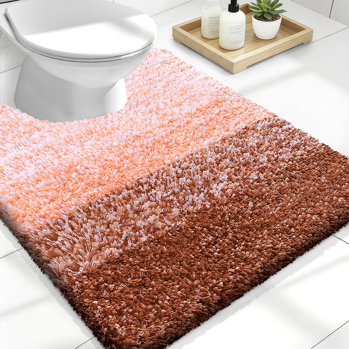 OLANLY Extra-Soft Absorbent Microfiber Bathroom Rug Mat