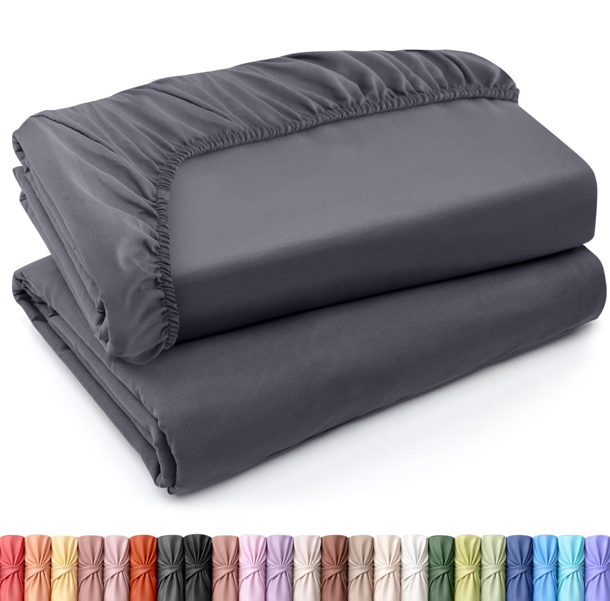 Fitted Sheet, Ultra Soft Fits Up to 16 Inch Deep Pocket