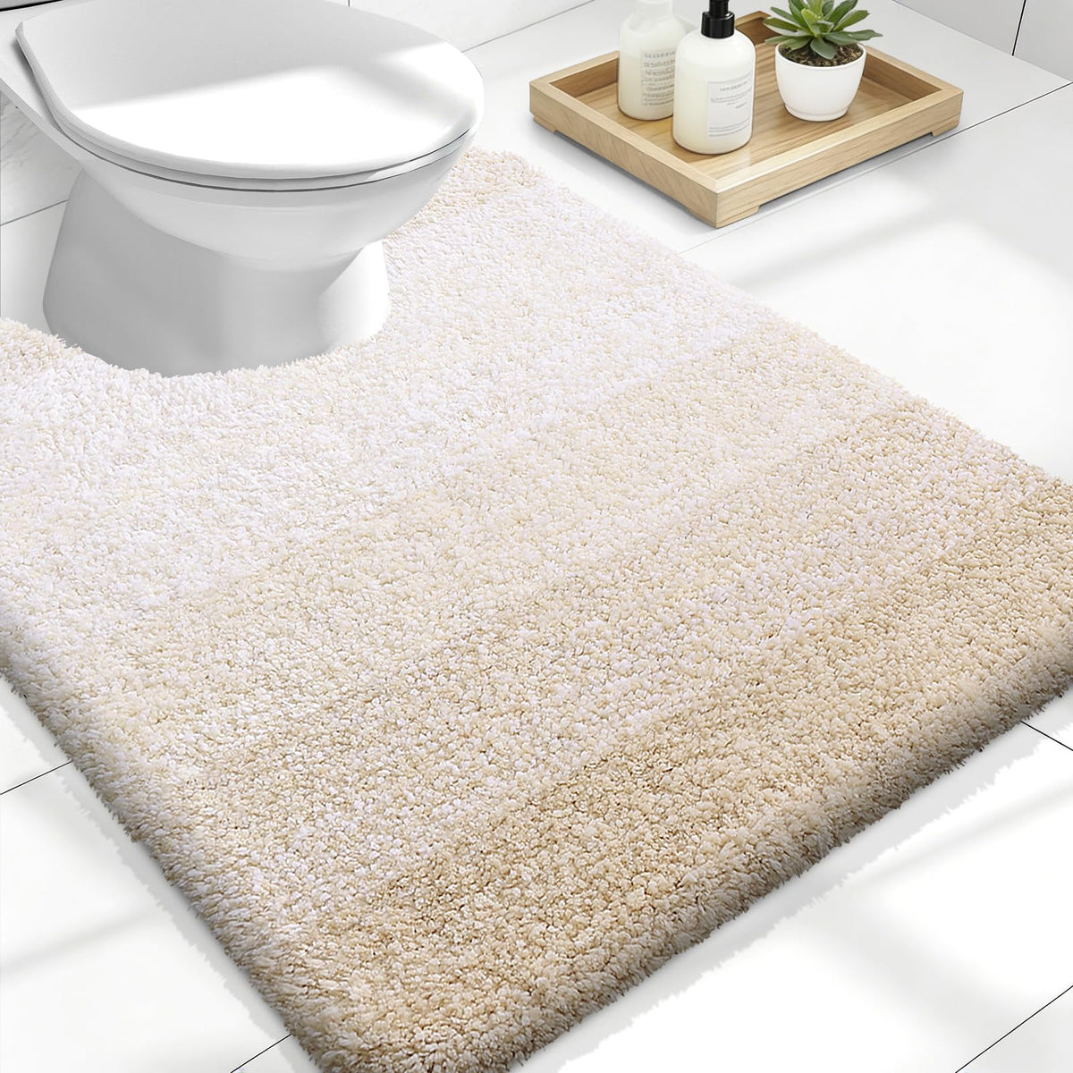 OLANLY Extra-Soft Absorbent Microfiber Bathroom Rug Mat