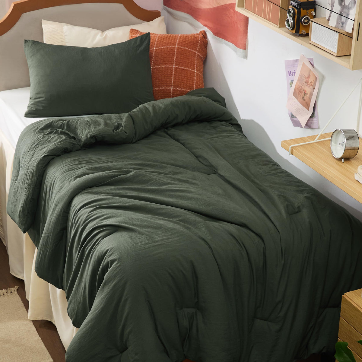 Bedsure Comforter Set Prewashed Soft Bedding Set 3Pcs