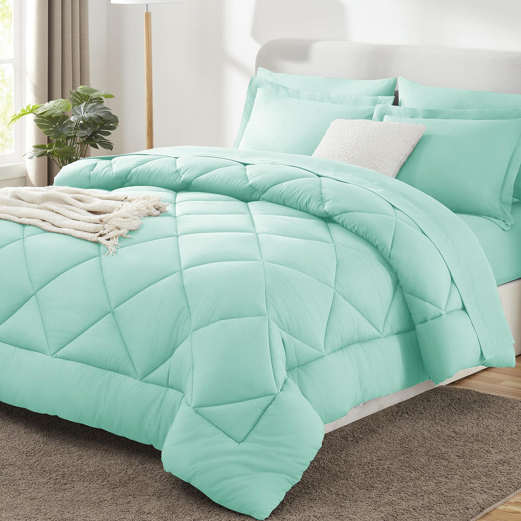 CozyLux Comforter Set, Down Alternative Bedding Set with Sheets, 5/7 Pieces