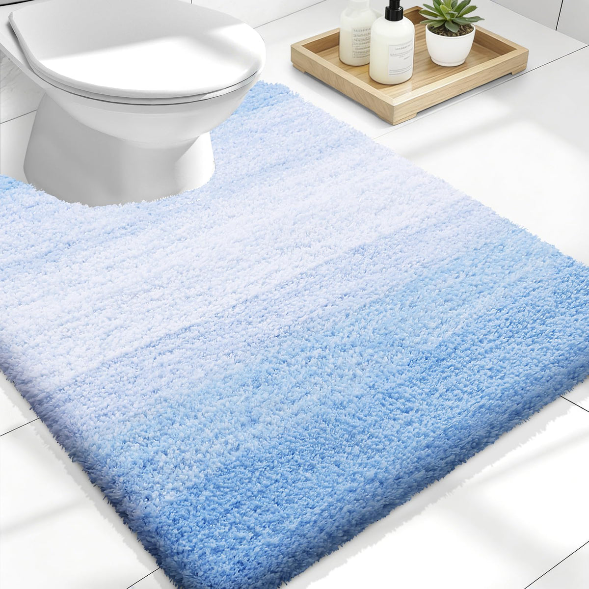 OLANLY Extra-Soft Absorbent Microfiber Bathroom Rug Mat