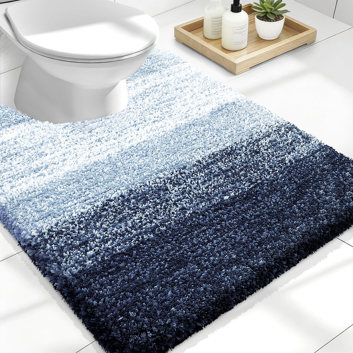 OLANLY Extra-Soft Absorbent Microfiber Bathroom Rug Mat