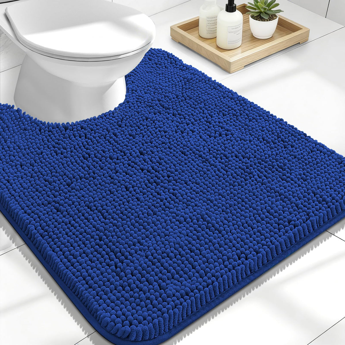 OLANLY Extra-Soft Absorbent Chenille Bathroom Rug Mat