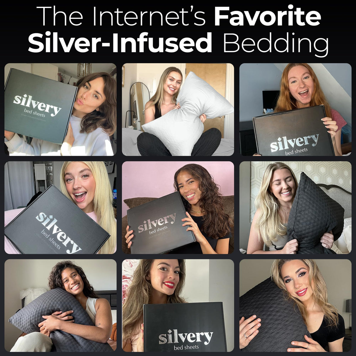 Silvery® Silver-Infused Cooling Comforter – Award-Winning Self-Cooling Blanket for Hot Sleepers with Self-Cleaning Silvery Technology™ for Sweat-Free & Cool Sleep