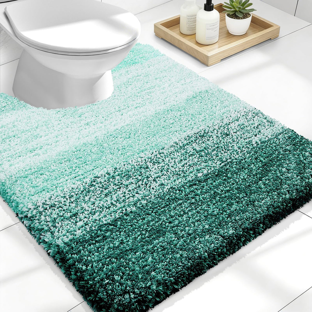 OLANLY Extra-Soft Absorbent Microfiber Bathroom Rug Mat